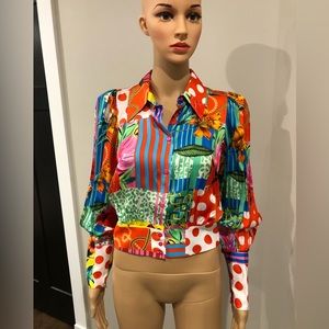 NWT colorful Uterqüe blouse